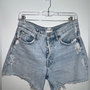 agolde denim shorts